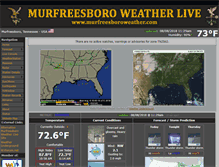 Tablet Screenshot of murfreesboroweather.com